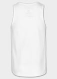 Men's Tank Top Slim Fit Small Logo - White