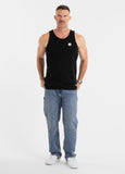 Men's Tank Top Slim Fit Small Logo - Black