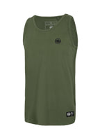 Men's Tank Top Slim Fit Small Logo - Olive