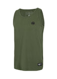 Men's Tank Top Slim Fit Small Logo - Olive