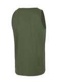 Men's Tank Top Slim Fit Small Logo - Olive