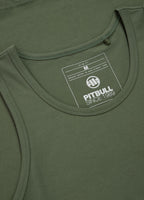 Men's Tank Top Slim Fit Small Logo - Olive