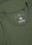 Men's Tank Top Slim Fit Small Logo - Olive