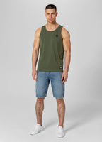 Men's Tank Top Slim Fit Small Logo - Olive