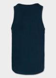 Men's Tank Top Slim Fit Small Logo - Navy