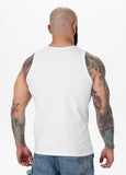Men's Tank Top Slim Fit Small Logo - White