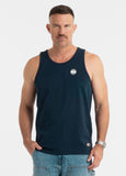 Men's Tank Top Slim Fit Small Logo - Navy