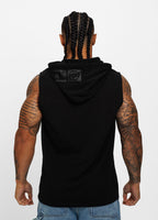 Hoodie tank top Spandex Hilltop - Black