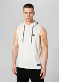 HILLTOP 210 Off White Hooded Tank Top