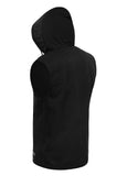 Hoodie tank top Spandex Hilltop - Black