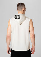 HILLTOP 210 Off White Hooded Tank Top