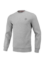 Crewneck Small Logo Premium Pique Grey MLG - pitbullwestcoast