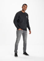 Crewneck Small Logo Charcoal Melange - Pitbull West Coast International Store 