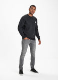 Crewneck Small Logo Charcoal Melange - Pitbull West Coast International Store 