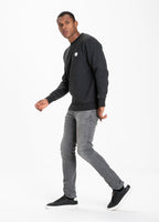 Crewneck Small Logo Charcoal Melange - Pitbull West Coast International Store 