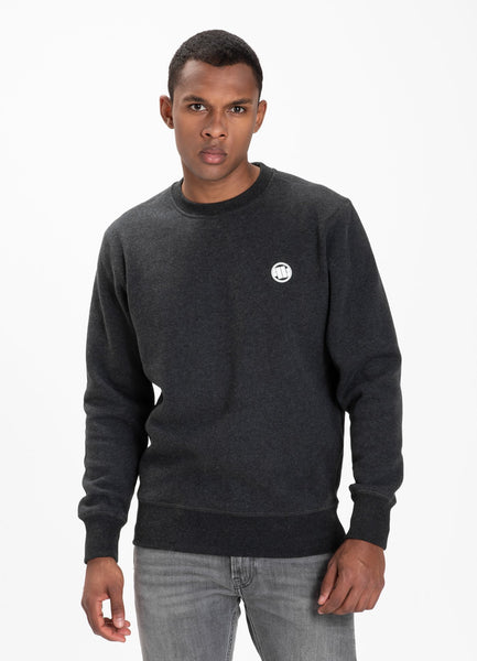 Crewneck Small Logo Charcoal Melange - Pitbull West Coast International Store 