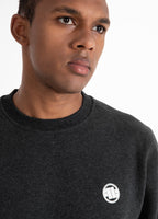 Crewneck Small Logo Charcoal Melange - Pitbull West Coast International Store 