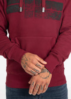 Hoodie CLASSIC LOGO Burgundy - Pitbull West Coast International Store 