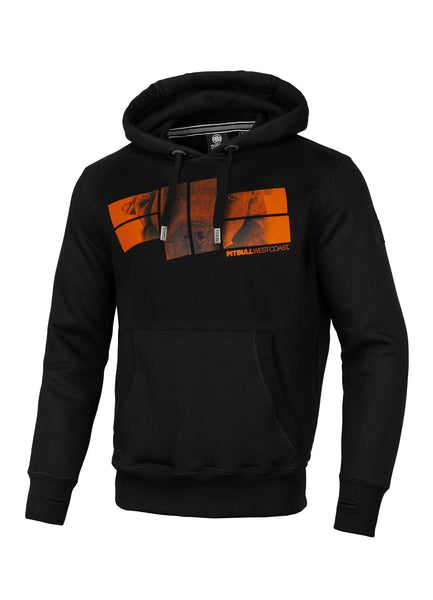 ORANGE LOGO Black Hoodie - Pitbull West Coast International Store 
