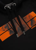 ORANGE LOGO Black Hoodie - Pitbull West Coast International Store 