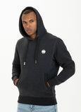 HOODED SMALL LOGO 19 CHARCOAL MELANGE - Pitbull West Coast International Store 