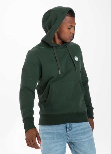 SMALL LOGO HOODIE DARK GREEN - Pitbull West Coast International Store 