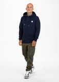 SMALL LOGO HOODIE DARK NAVY - Pitbull West Coast International Store 