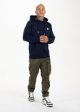 SMALL LOGO HOODIE DARK NAVY - Pitbull West Coast International Store 