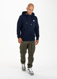SMALL LOGO HOODIE DARK NAVY - Pitbull West Coast International Store 