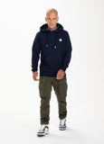 SMALL LOGO HOODIE DARK NAVY - Pitbull West Coast International Store 