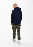 SMALL LOGO HOODIE DARK NAVY - Pitbull West Coast International Store 