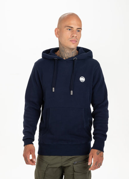 SMALL LOGO HOODIE DARK NAVY - Pitbull West Coast International Store 
