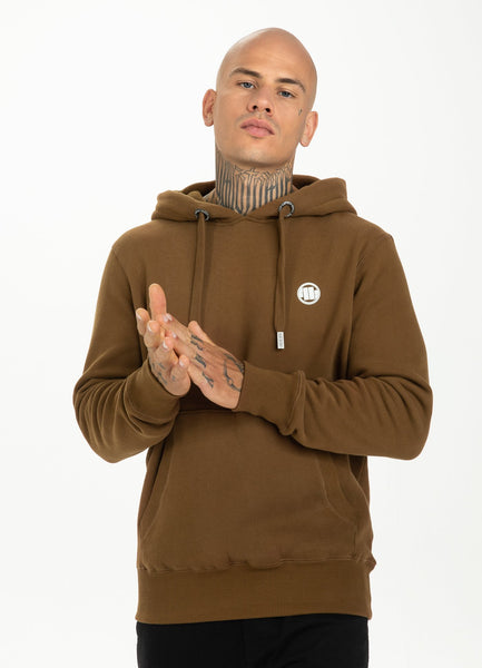 HOODED SMALL LOGO 19 BROWN - Pitbull West Coast International Store 
