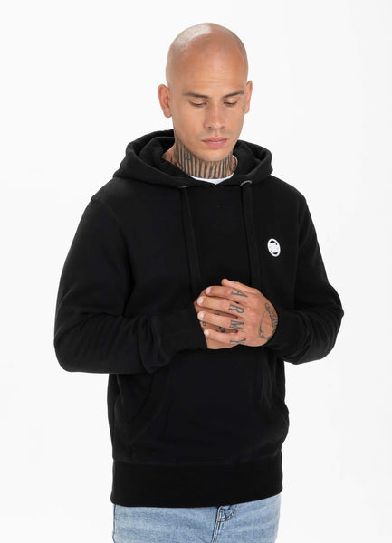 SMALL LOGO HOODIE BLACK - Pitbull West Coast International Store 
