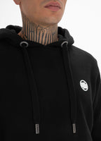 SMALL LOGO HOODIE BLACK - Pitbull West Coast International Store 