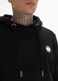 SMALL LOGO HOODIE BLACK - Pitbull West Coast International Store 