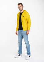 Hooded Zip SMALL LOGO Yellow - Pitbull West Coast International Store 