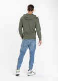 Hooded Zip SMALL LOGO Olive - Pitbull West Coast International Store 
