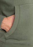Hooded Zip SMALL LOGO Olive - Pitbull West Coast International Store 