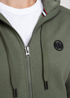Hooded Zip SMALL LOGO Olive - Pitbull West Coast International Store 