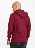 Hooded Zip SMALL LOGO Burgundy - Pitbull West Coast International Store 