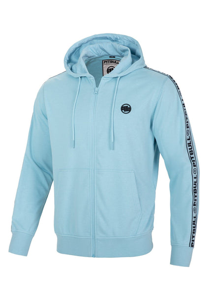 BADGER Light Blue Zip Hoodie - Pitbullstore.eu