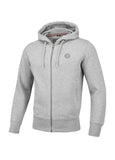 Pique Premium Hooded Zip Small Logo Grey - Pitbull West Coast International Store 