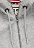 Pique Premium Hooded Zip Small Logo Grey - Pitbull West Coast International Store 