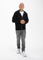 Pique Premium Hooded Zip Small Logo Black - Pitbull West Coast International Store 