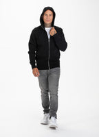 Pique Premium Hooded Zip Small Logo Black - Pitbull West Coast International Store 