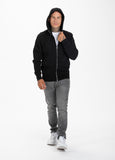 Pique Premium Hooded Zip Small Logo Black - Pitbull West Coast International Store 