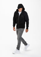 Pique Premium Hooded Zip Small Logo Black - Pitbull West Coast International Store 