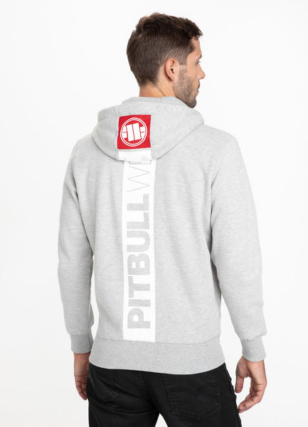 HOODED ZIP HILLTOP 21 GREY MLG - Pitbull West Coast International Store 