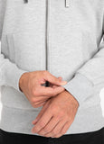 HOODED ZIP HILLTOP 21 GREY MLG - Pitbull West Coast International Store 
